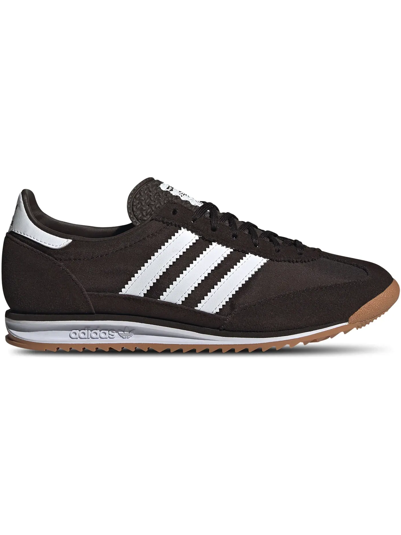 Женские кроссовки для повседневной носки Adidas SL 72 OG — изображение 1 из 1, темный коричневый/белый