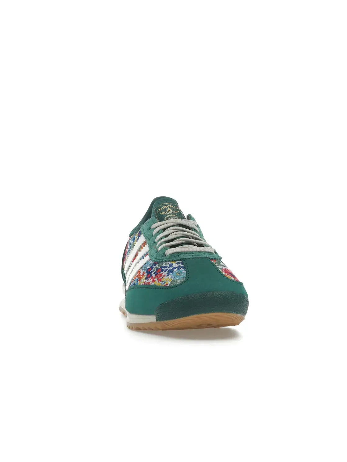Женские кроссовки с цветочным принтом Adidas SL 72 OG — изображение 2 из 4, зеленый/кремовый белый