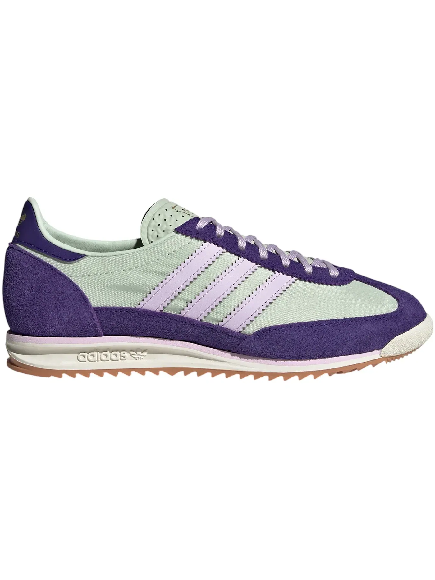 Женские кроссовки с ретро-дизайном Adidas SL 72 OG — изображение 1 из 1, зеленый//фиолетовый