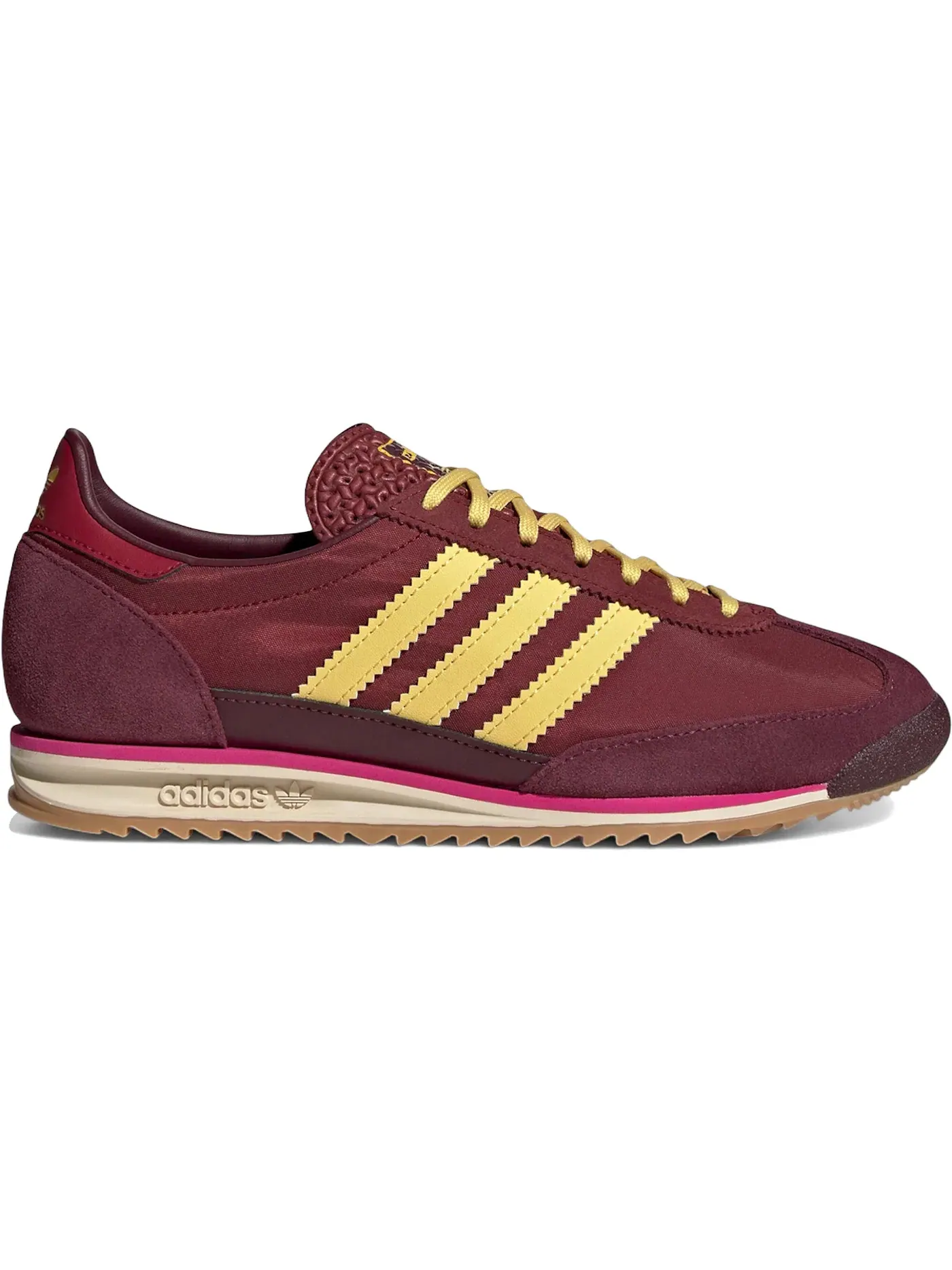 Женские кроссовки с замшевым верхом Adidas SL 72 OG — изображение 1 из 1, желтый