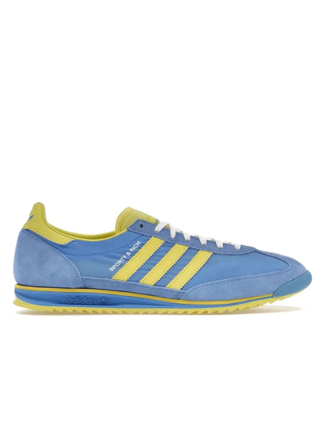 Женские кроссовки Lifestyle Adidas SL 72 OG Sporty & Rich Sweden — изображение 1 из 4, синий/желтый/синий