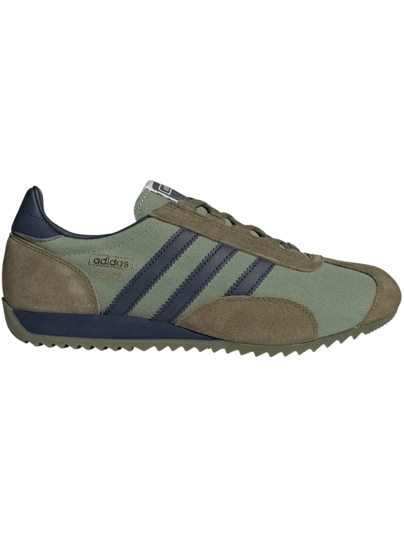 Мужские кроссовки Lifestyle Adidas SL 72 PT — изображение 1 из 1, зеленый/индиго/оливковый