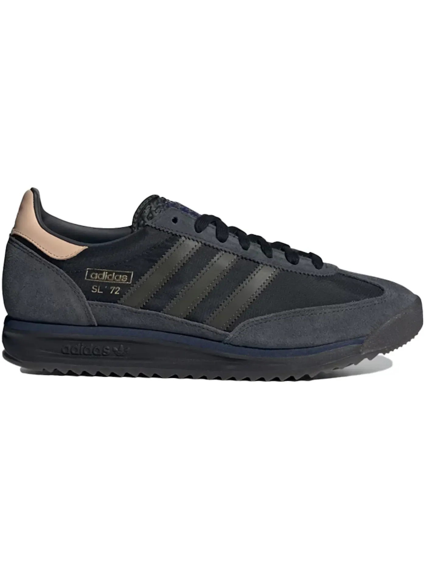 Мужские кроссовки Lifestyle Adidas SL 72 RS — изображение 1 из 1, черный/оливковый/индиго