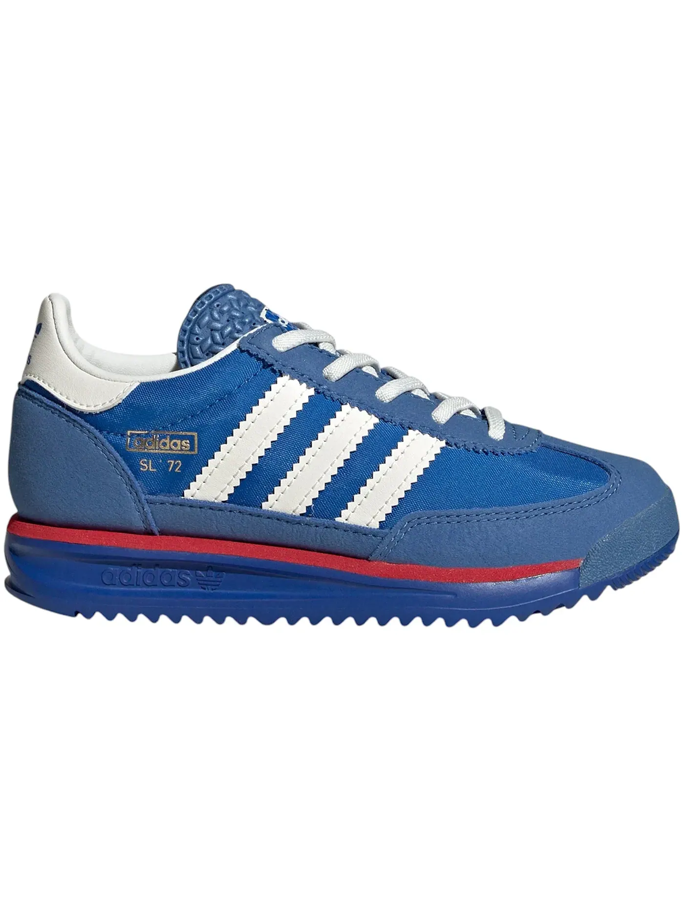 Детские кроссовки Lifestyle с эластичными шнурками Adidas SL 72 RS Elastic Laces — изображение 1 из 1, синий/белый