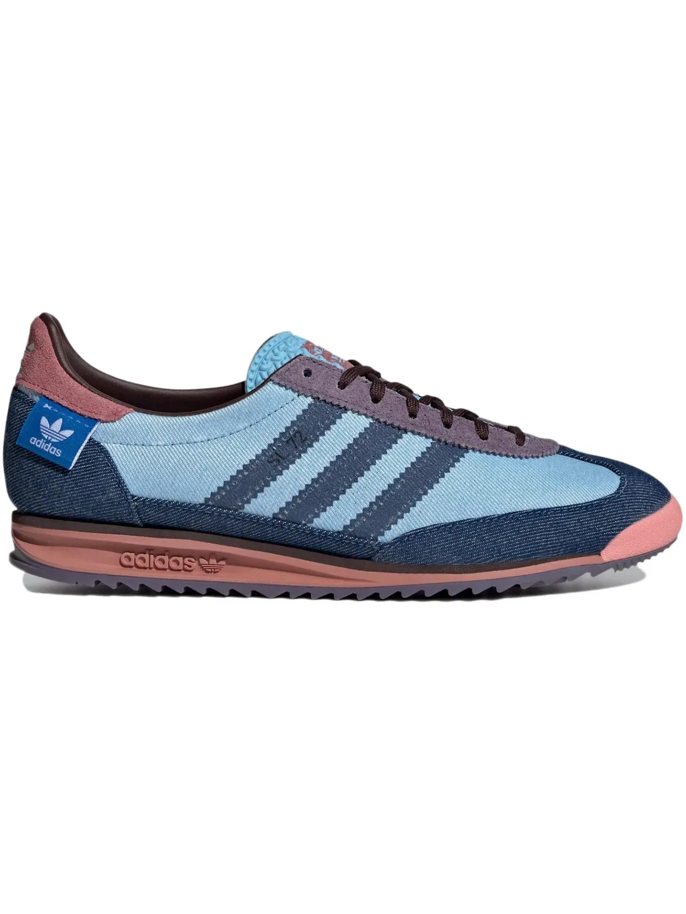 Женские кроссовки Lifestyle с джинсовым верхом Adidas SL72 — изображение 1 из 1