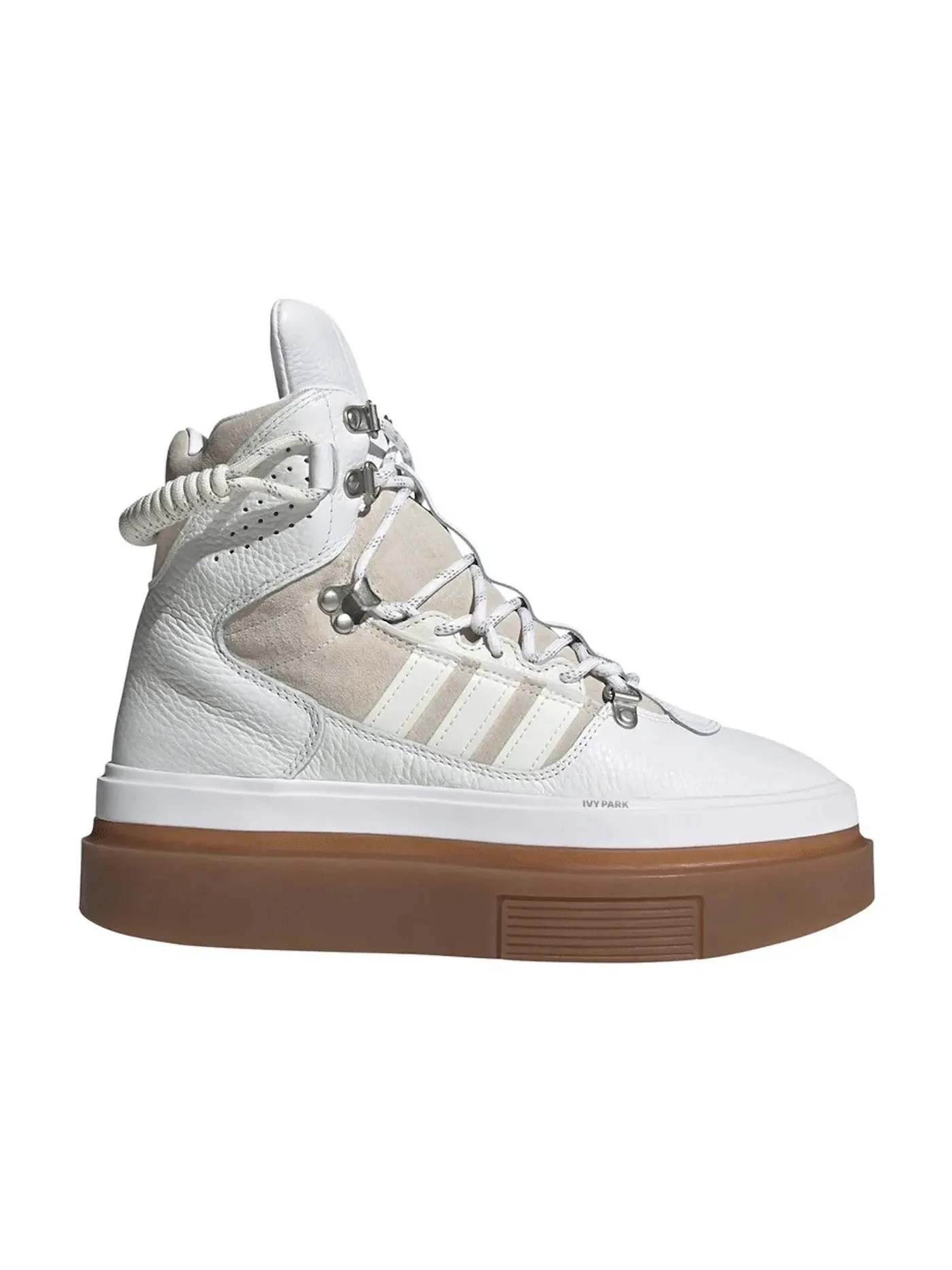Женский утепленный ботинок с белой кожей Adidas Sleek Boot Beyonce Ivy Park Icy Park — изображение 1 из 1, белый/белый/-белый