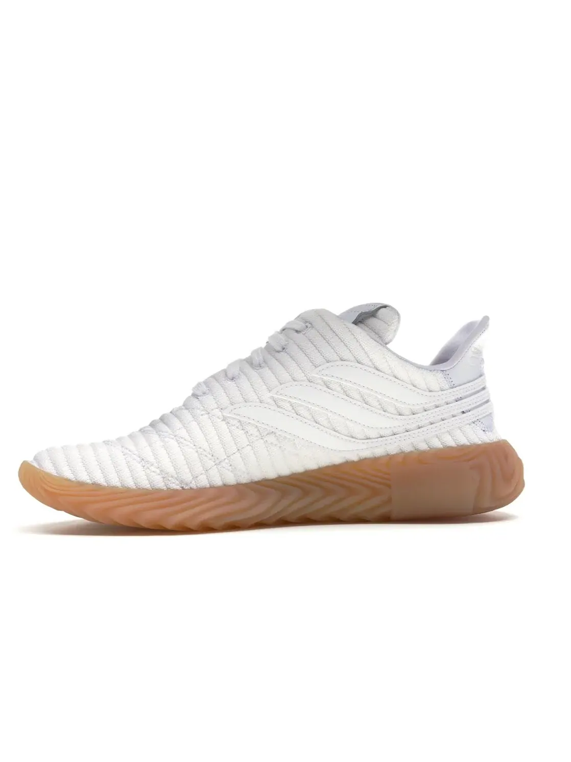 Мужские кроссовки Lifestyle с трикотажным верхом Adidas Sobakov — изображение 3 из 4, белый/белый