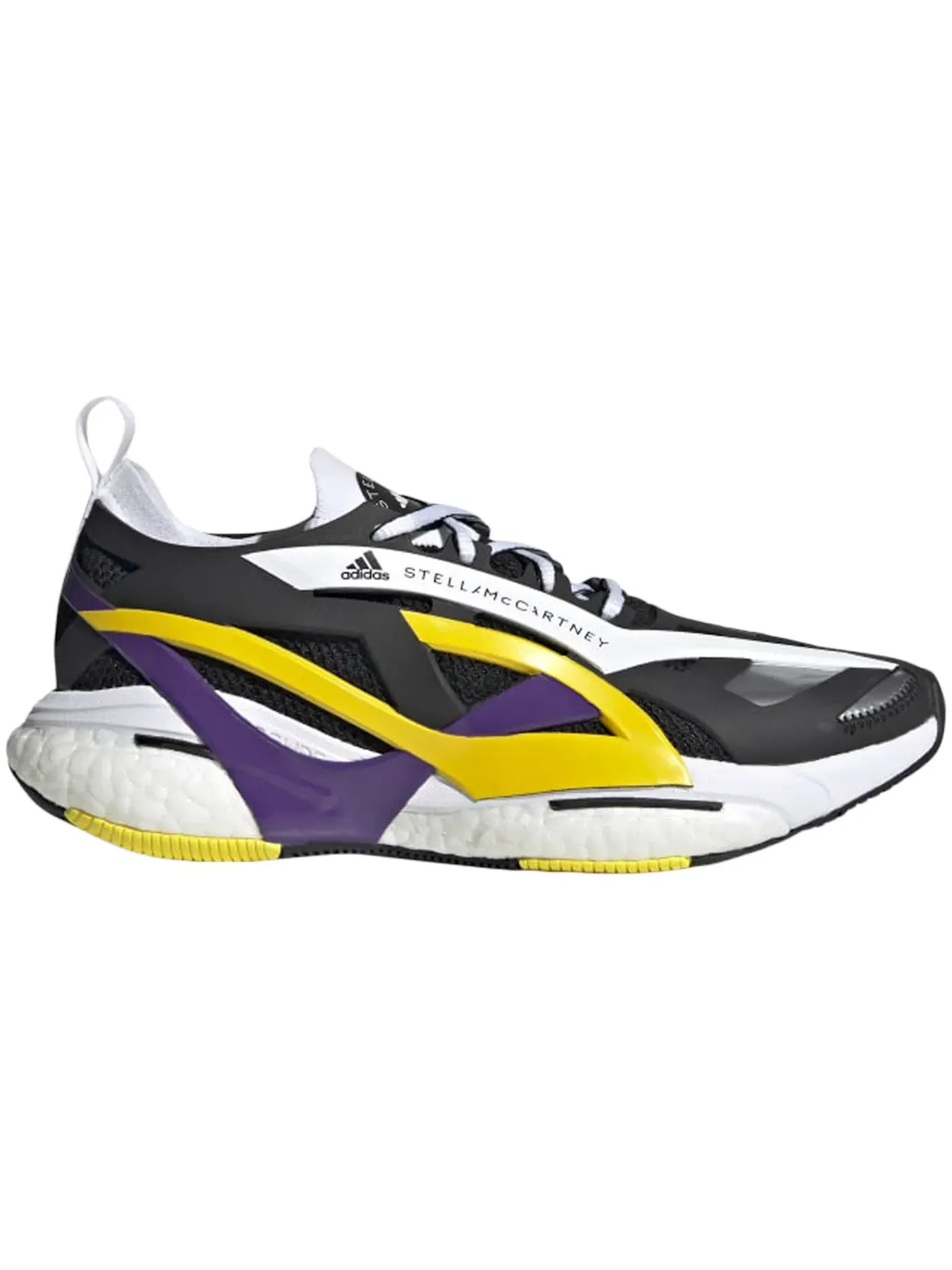 Женские кроссовки для бега Adidas Solarglide Stella McCartney — изображение 1 из 1, черный/фиолетовый/желтый