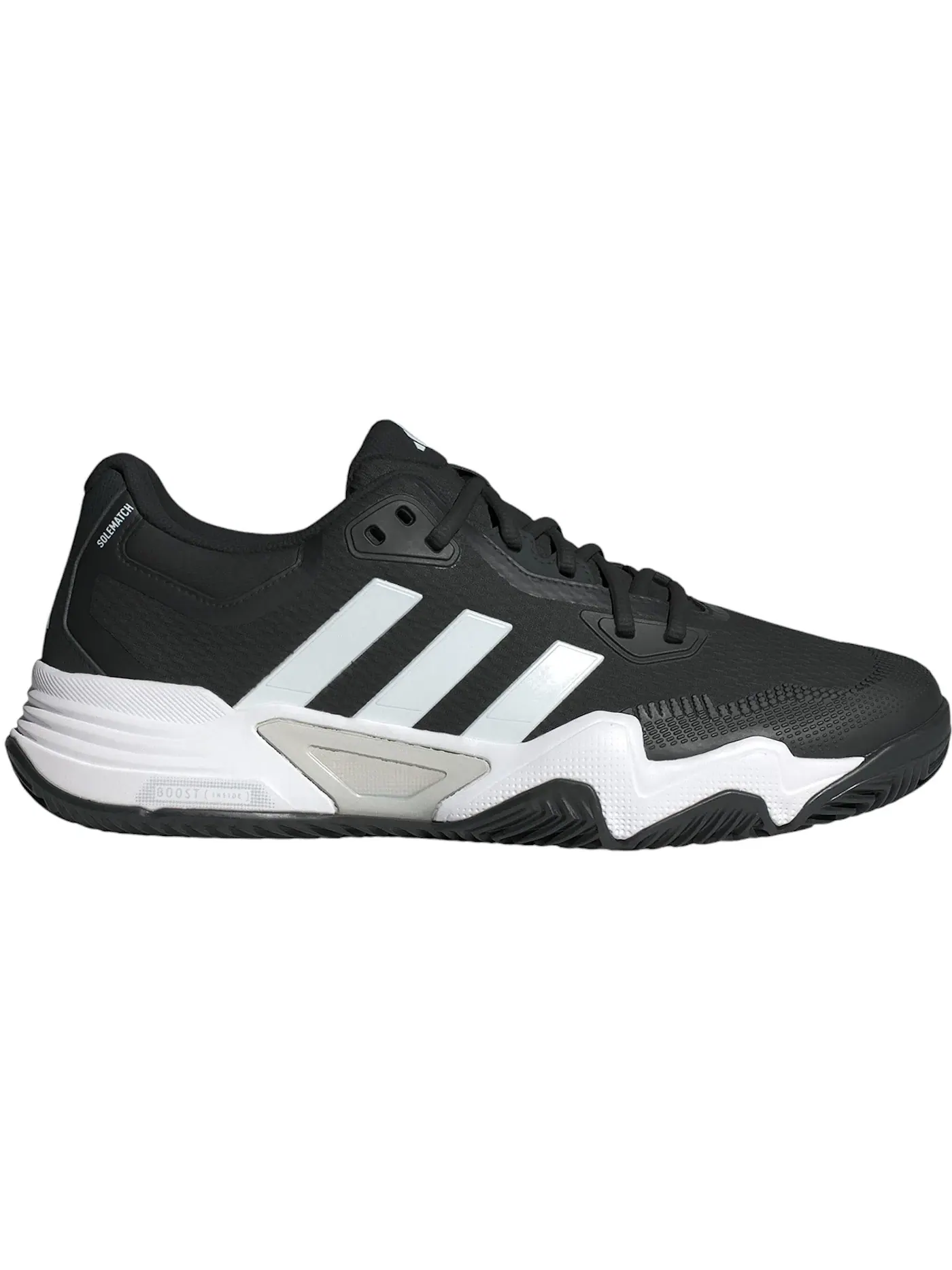 Мужские кроссовки для игры на грунте Solematch Control 2 Clay Adidas — изображение 1 из 1, черный металлик белый