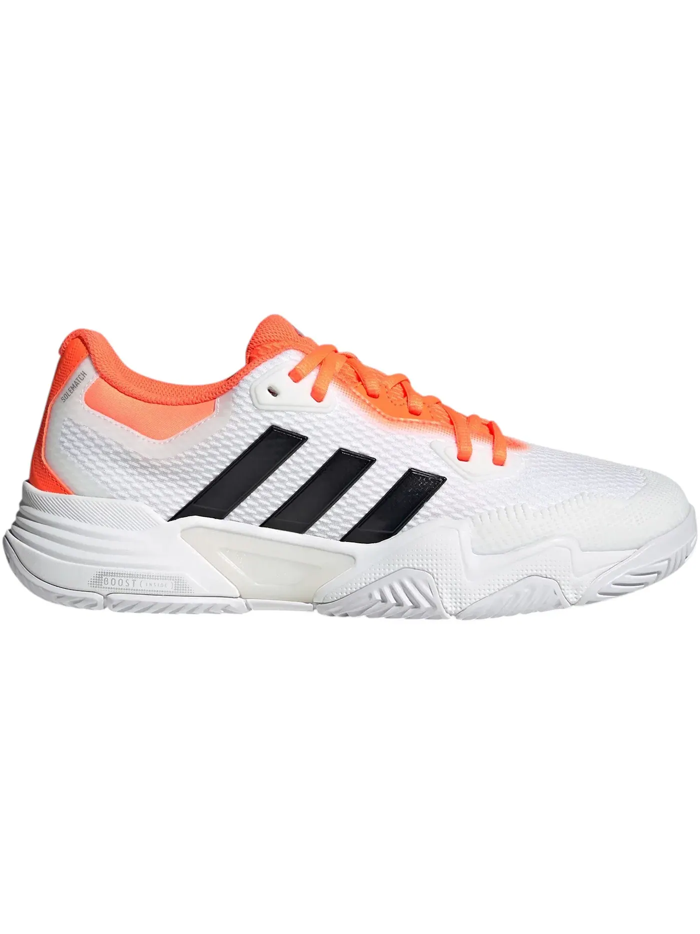 Мужские кроссовки для тенниса Adidas Solematch Control 2 — изображение 1 из 1, белый/черный/оранжевый