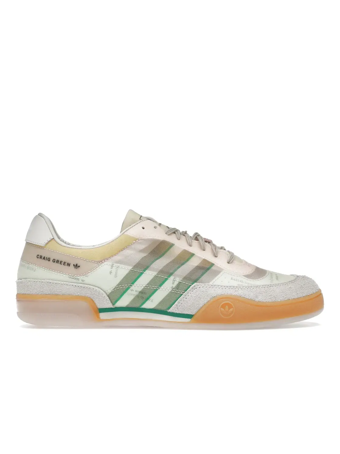 Мужские кроссовки Lifestyle Adidas Squash Polta AKH — изображение 1 из 4, кремовый/белый//зеленый