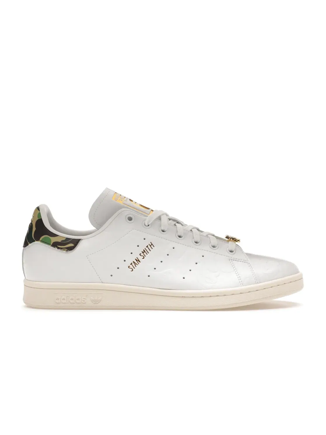 Мужские кроссовки лимитированной серии Adidas Stan Smith Bape 30th Anniversary — изображение 1 из 2, белый/белый/белый