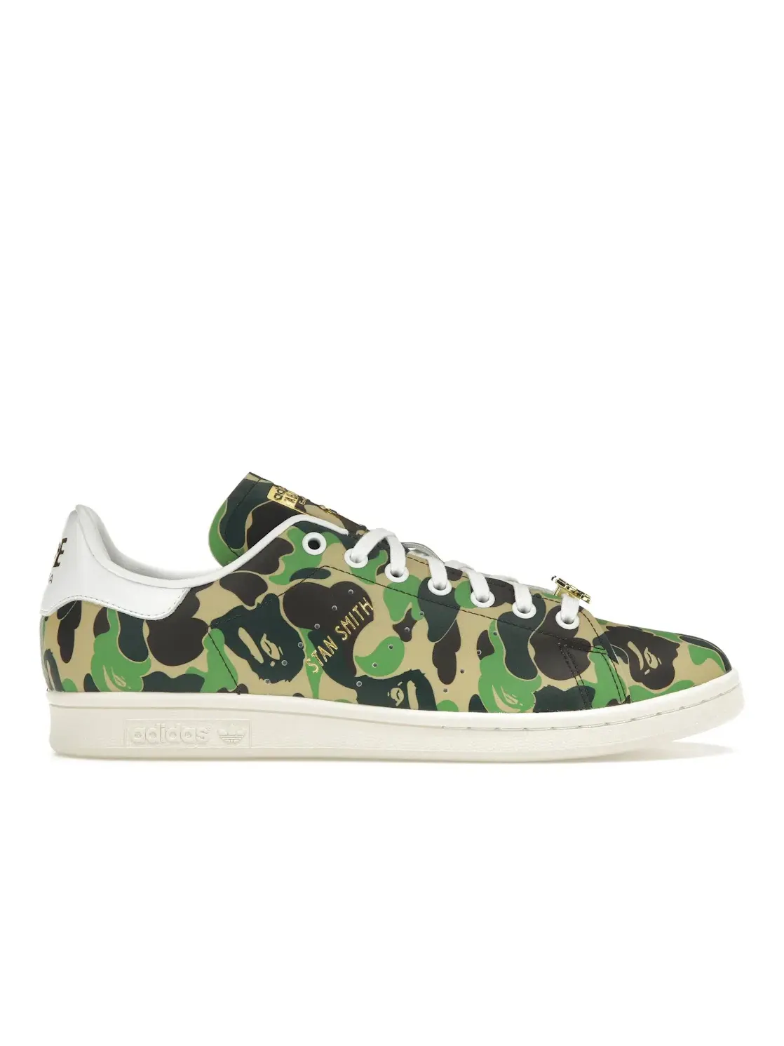 Мужские кроссовки с принтом камуфляж Stan Smith Adidas — изображение 1 из 4, белый/белый/белый