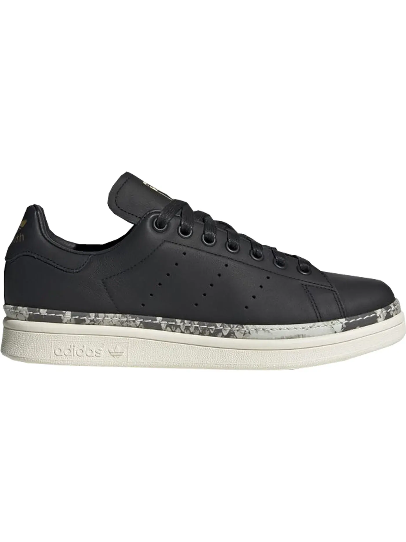 Женские кроссовки для повседневной носки Adidas Stan Smith Bold — изображение 1 из 1, черный белый черный