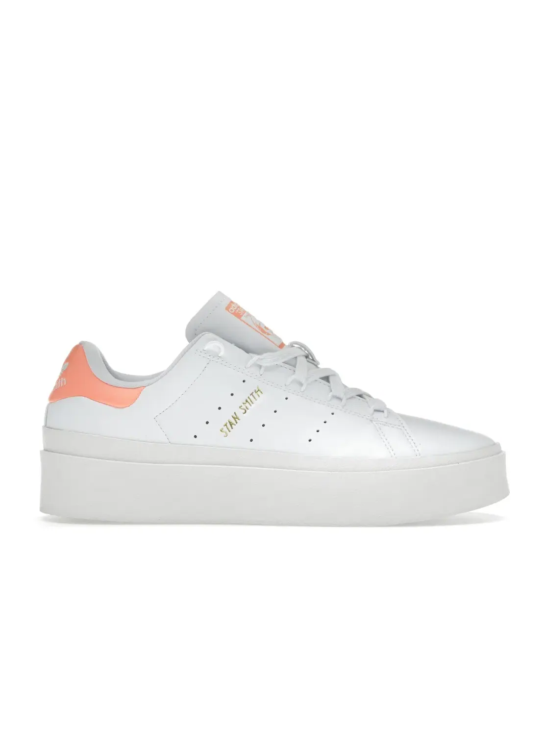 Женские кроссовки lifestyle Adidas Stan Smith Bonega — изображение 1 из 4, белый/белый/оранжевый