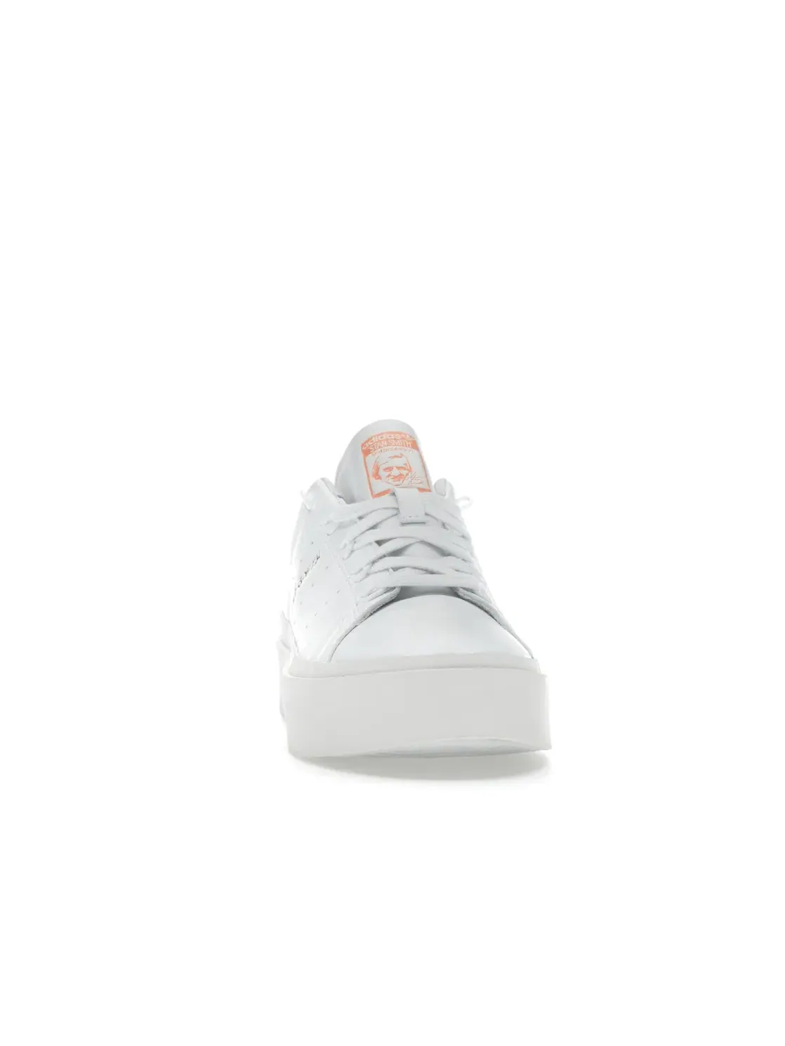 Женские кроссовки lifestyle Adidas Stan Smith Bonega — изображение 2 из 4, белый/белый/оранжевый