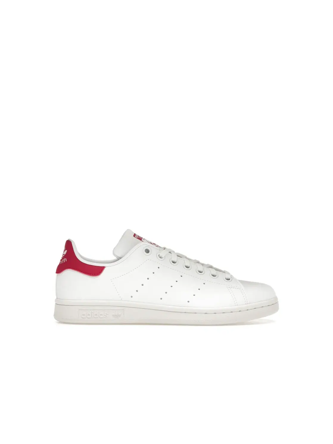 Детские кроссовки Lifestyle с перфорированным верхом Adidas Stan Smith — изображение 1 из 4, белый белый розовый