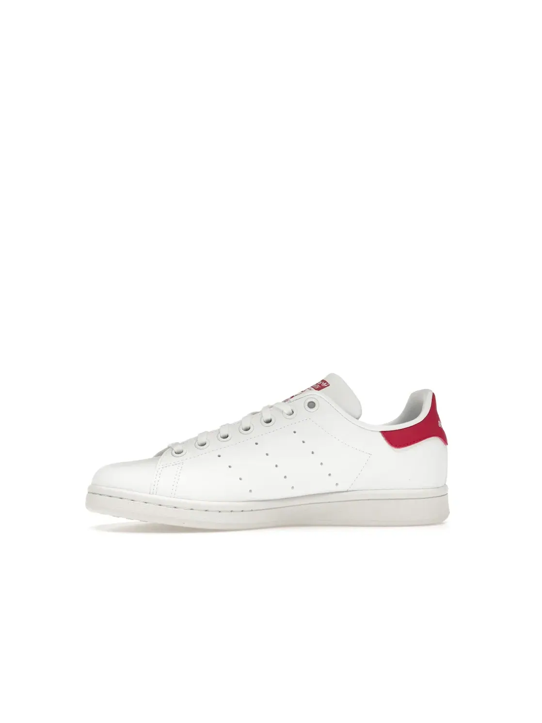 Детские кроссовки Lifestyle с перфорированным верхом Adidas Stan Smith — изображение 3 из 4, белый белый розовый