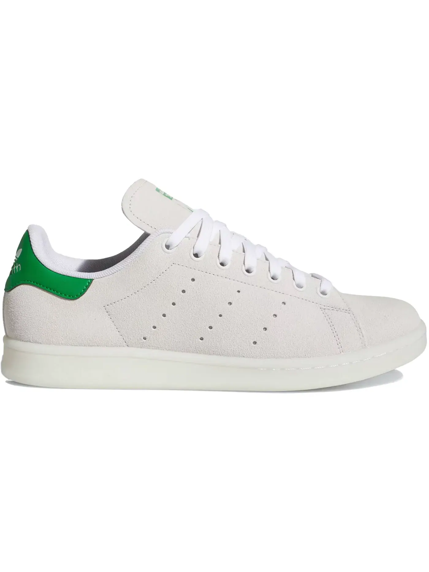 Мужские кроссовки замшевые Stan Smith Adidas — изображение 1 из 1, белый/зеленый/белый