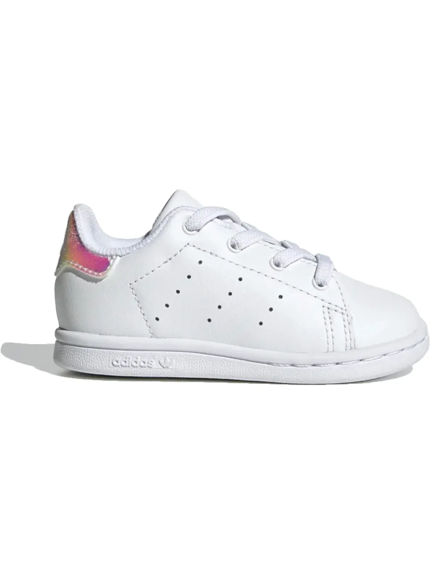 Детские кроссовки с перфорацией Adidas Stan Smith — изображение 1 из 1, белый белый черный