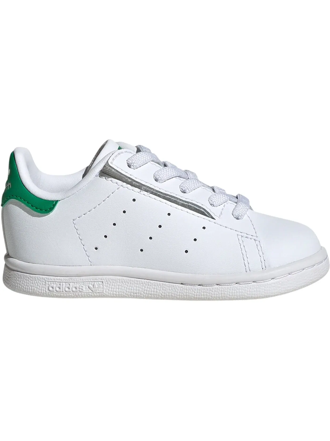 Детские кроссовки с липучками Adidas Stan Smith Comfort Closure — изображение 1 из 1, белый белый зеленый