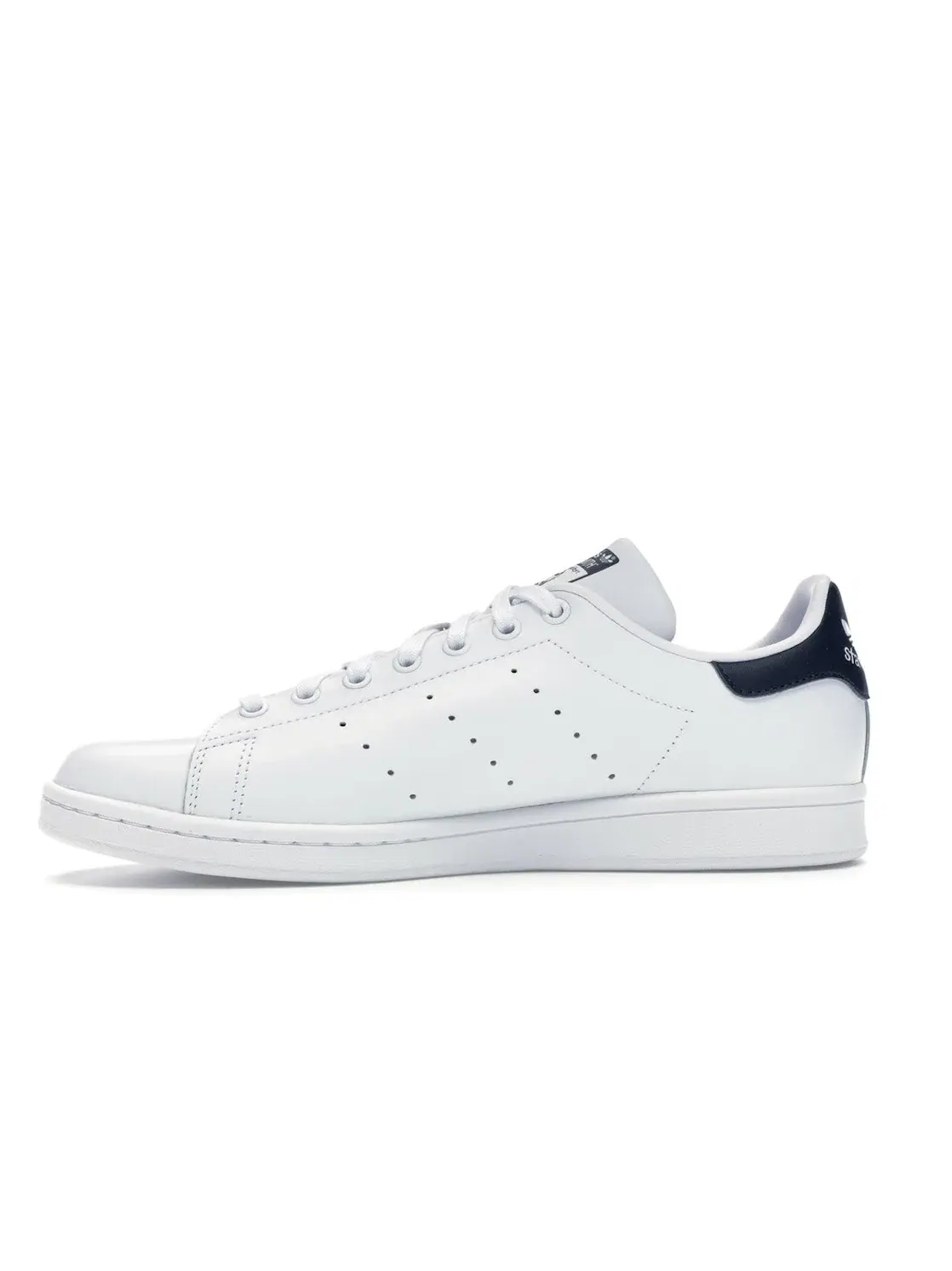 Мужские кроссовки с перфорацией Adidas Stan Smith — изображение 3 из 4, белый/белый/темно-синий