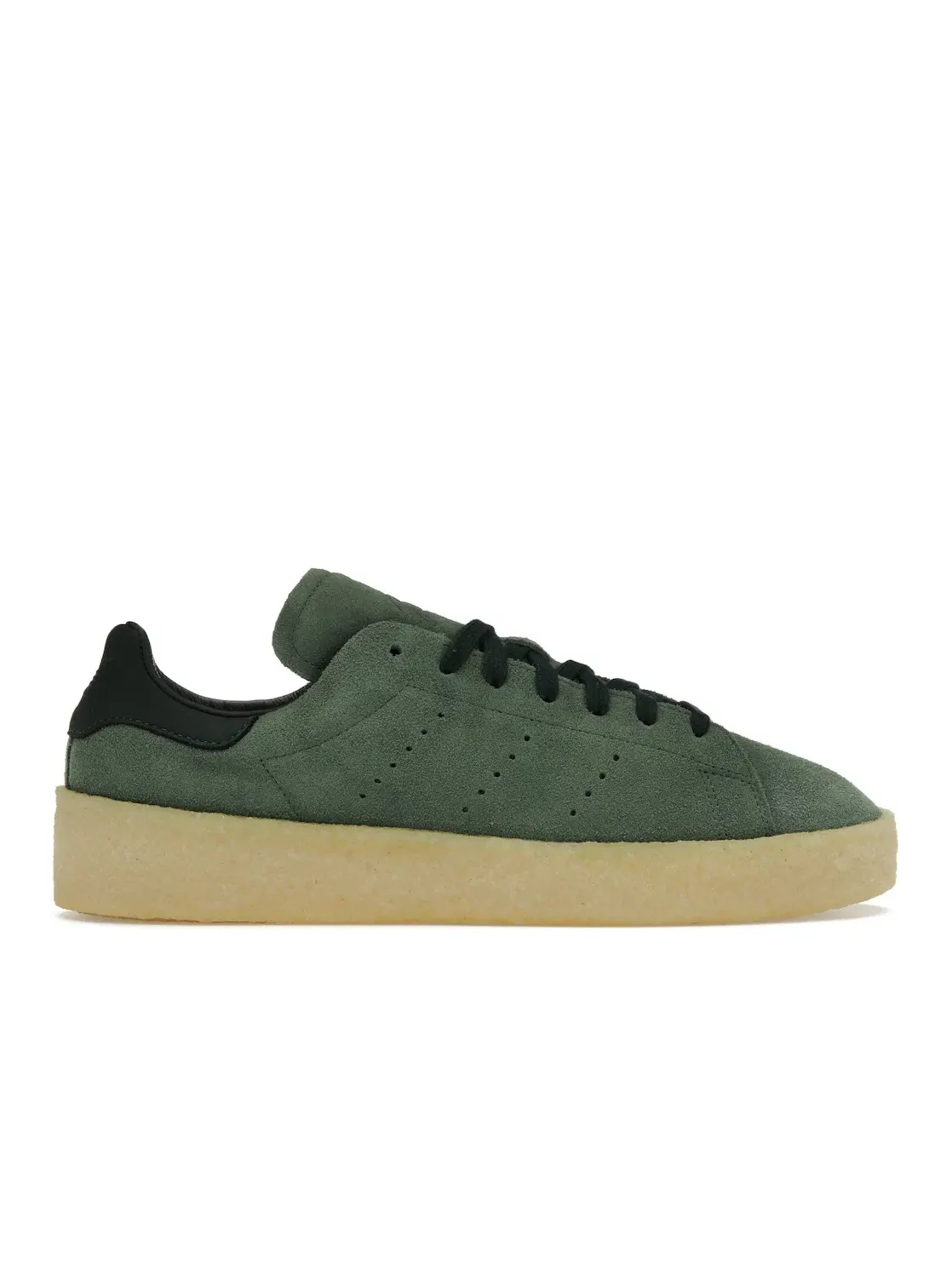 Мужские кроссовки с длинным язычком Adidas Stan Smith Crepe — изображение 1 из 4, зеленый зеленый