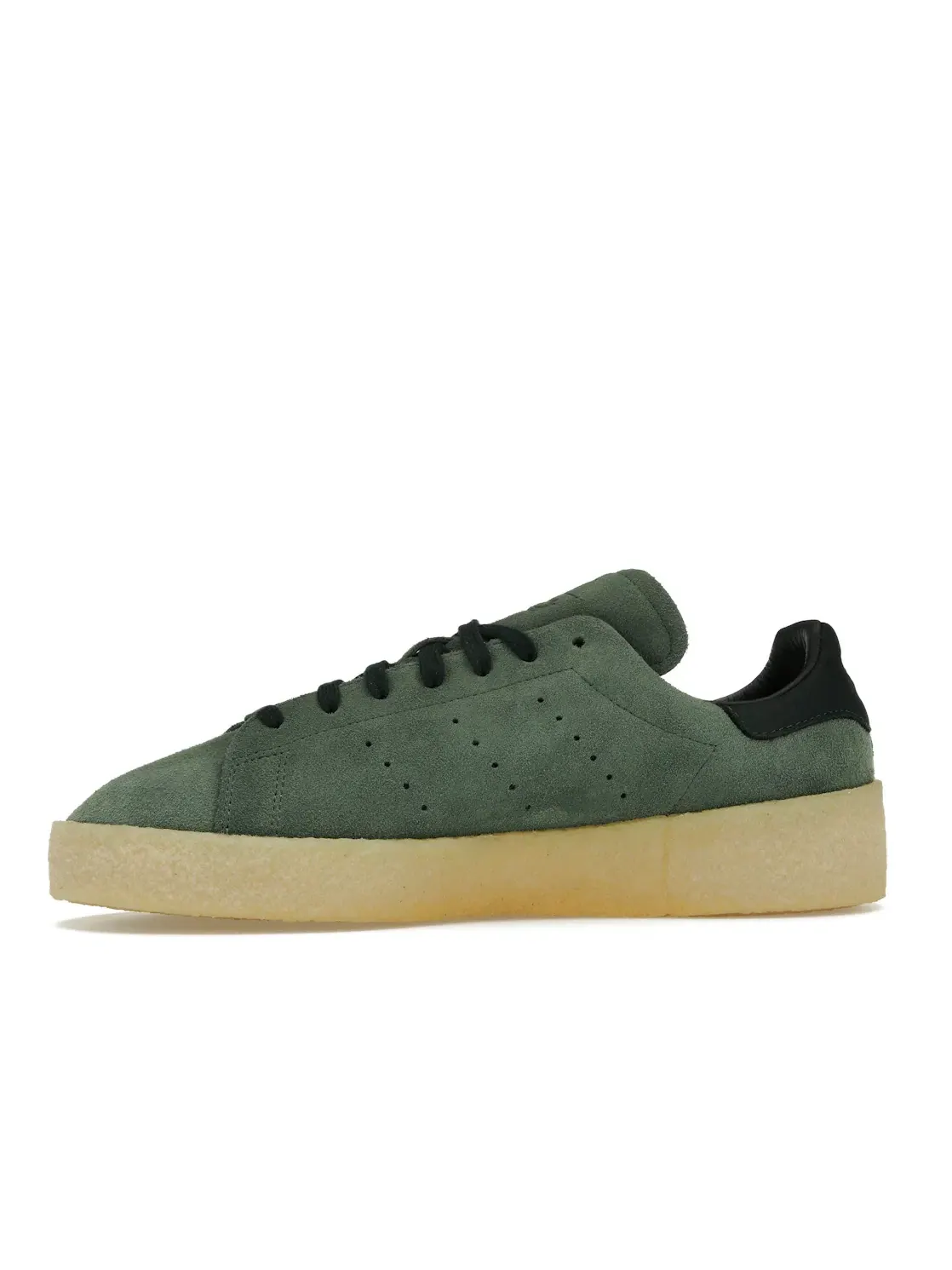 Мужские кроссовки с длинным язычком Adidas Stan Smith Crepe — изображение 3 из 4, зеленый зеленый