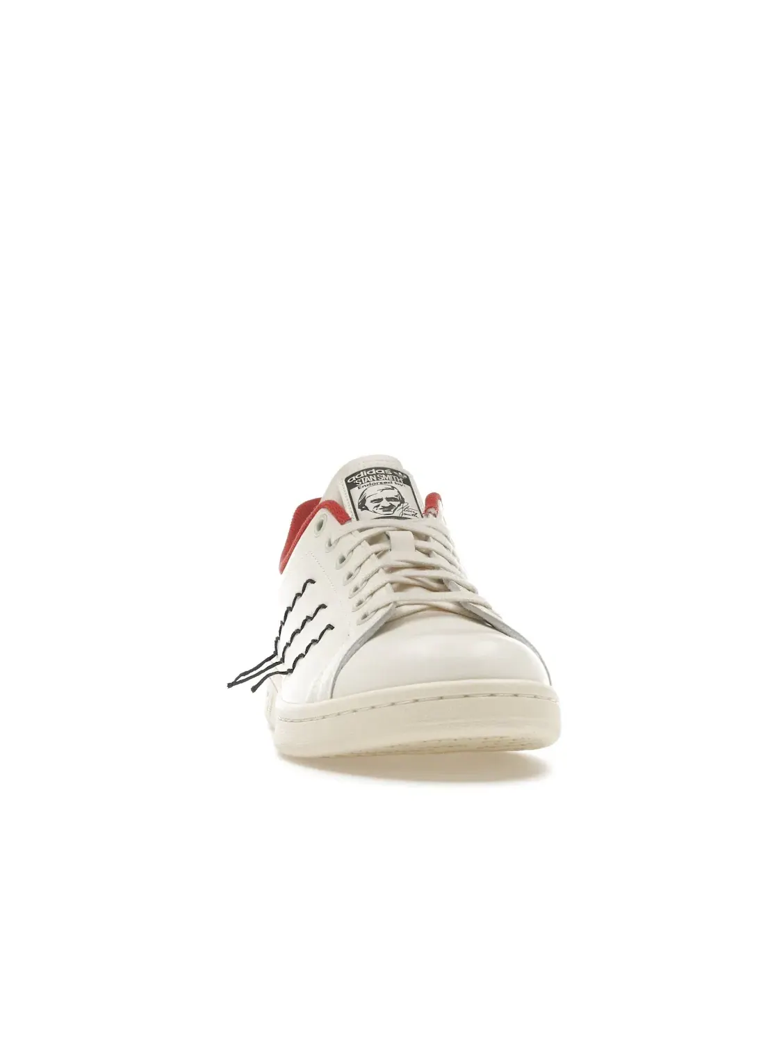 Мужские кеды с принтом Adidas Stan Smith — изображение 2 из 4, кремовый белый//черный