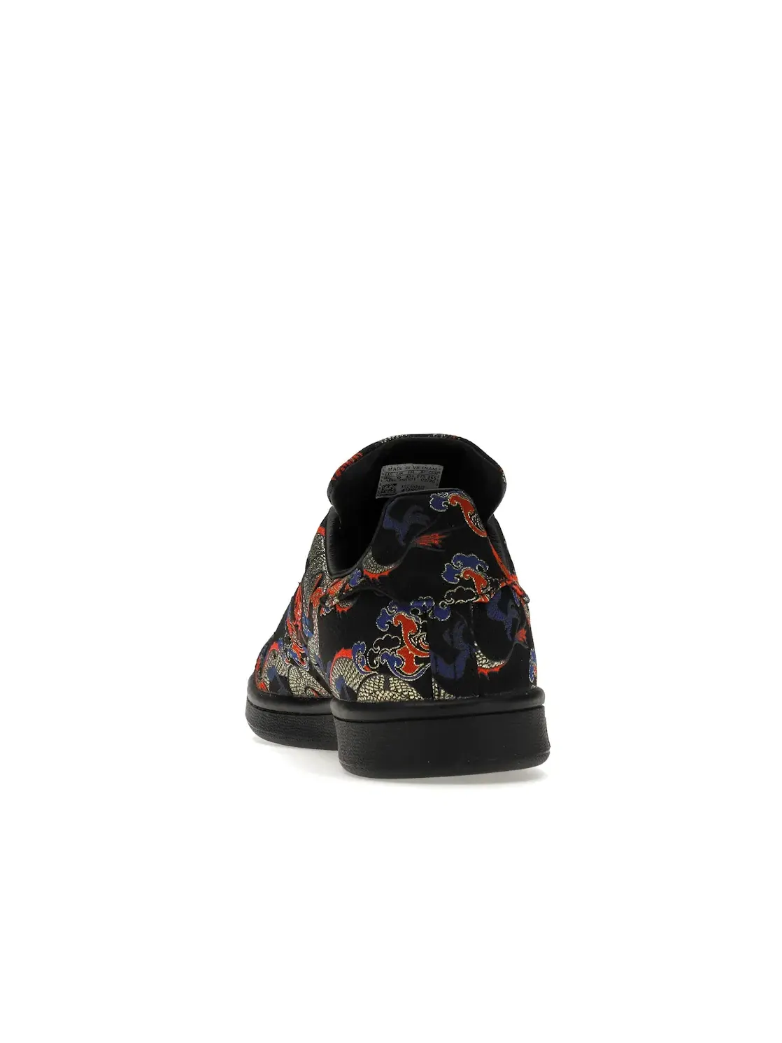 Мужские кроссовки с принтом дракона Adidas Stan Smith — изображение 4 из 4, черный/черный/белый