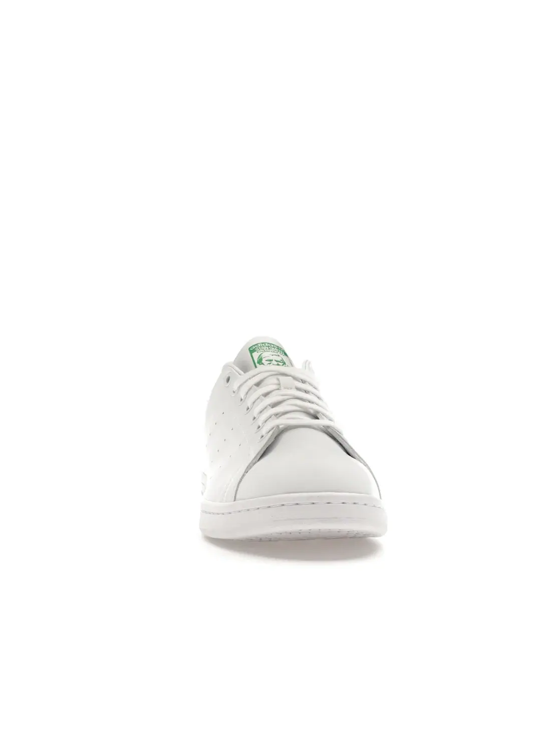 Мужские кроссовки с перфорированными полосками Adidas Stan Smith Forever — изображение 2 из 4, белый белый зеленый