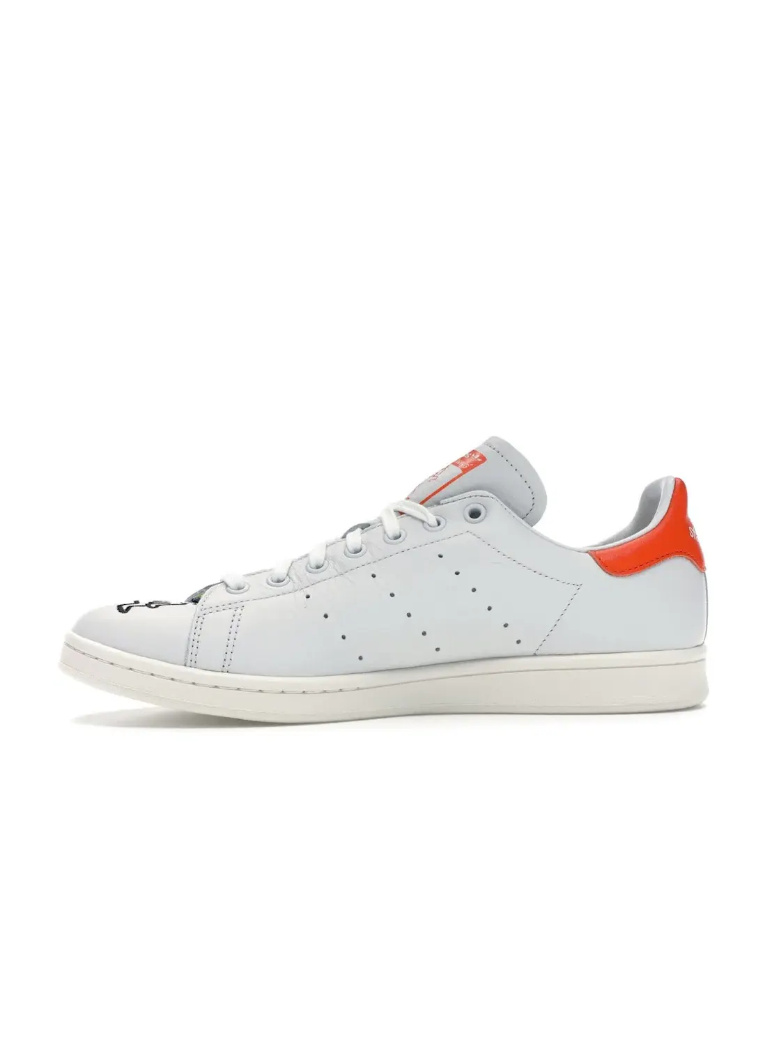 Мужские кроссовки с принтом Adidas Stan Smith Adidas — изображение 3 из 4, белый/оранжевый/белый