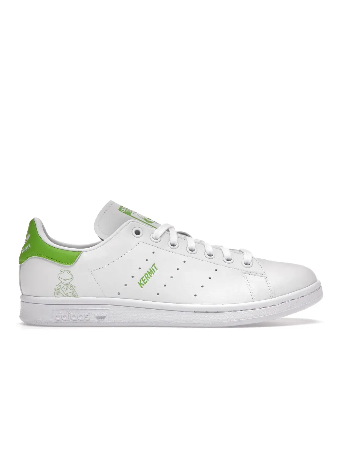 Мужские кроссовки Lifestyle с принтом Adidas Stan Smith Kermit — изображение 1 из 4, белый/белый/зеленый
