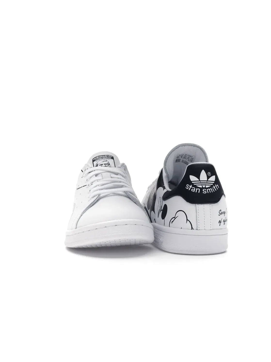 Мужские кроссовки с принтом Stan Smith Adidas — изображение 2 из 4, белый черный белый
