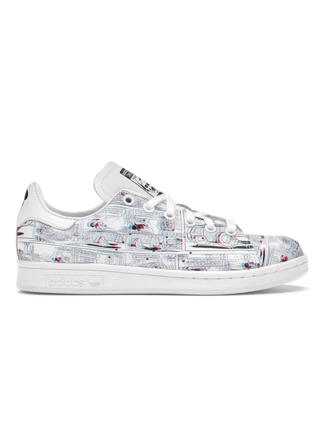 Мужские кроссовки с принтом Adidas Stan Smith Adidas — изображение 1 из 4, белый/черный/белый