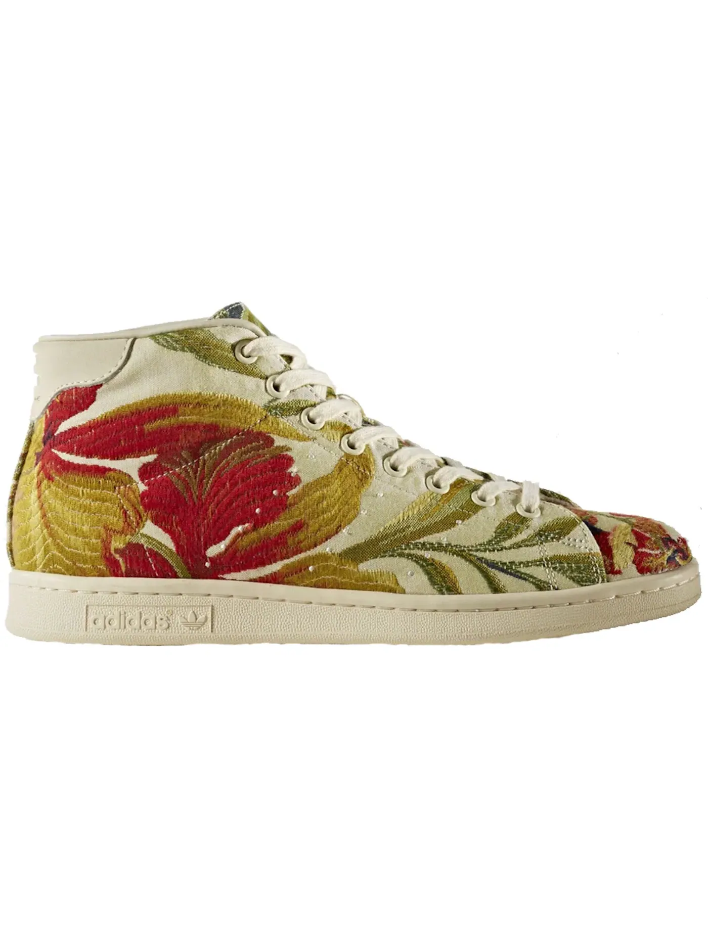 Мужские кроссовки Lifestyle с принтом Adidas Stan Smith Mid Jacquard Pharrell — изображение 1 из 1, белый