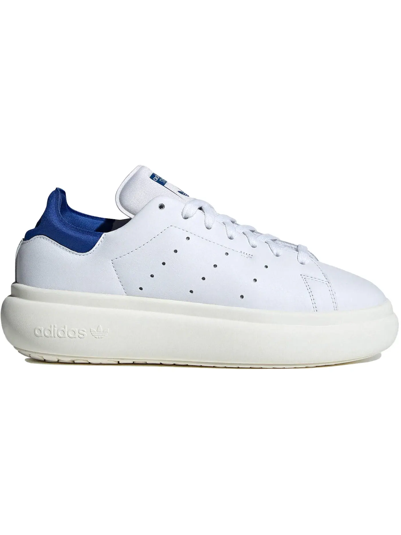 Женские кроссовки с платформой Adidas Stan Smith Platform — изображение 1 из 1, белый/белый/синий