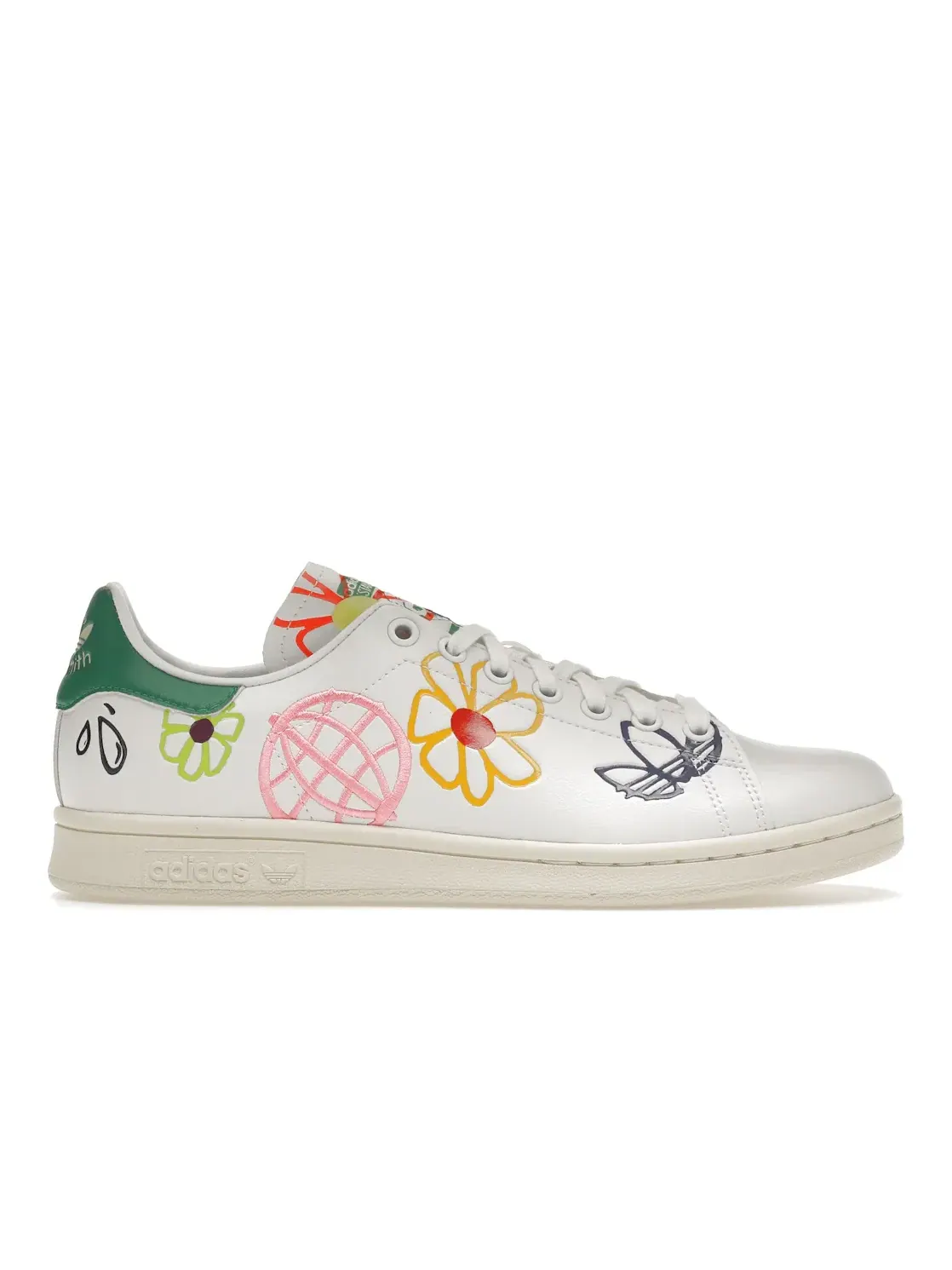 Женские кроссовки с принтом Adidas Stan Smith Adidas — изображение 1 из 4, белый мульти