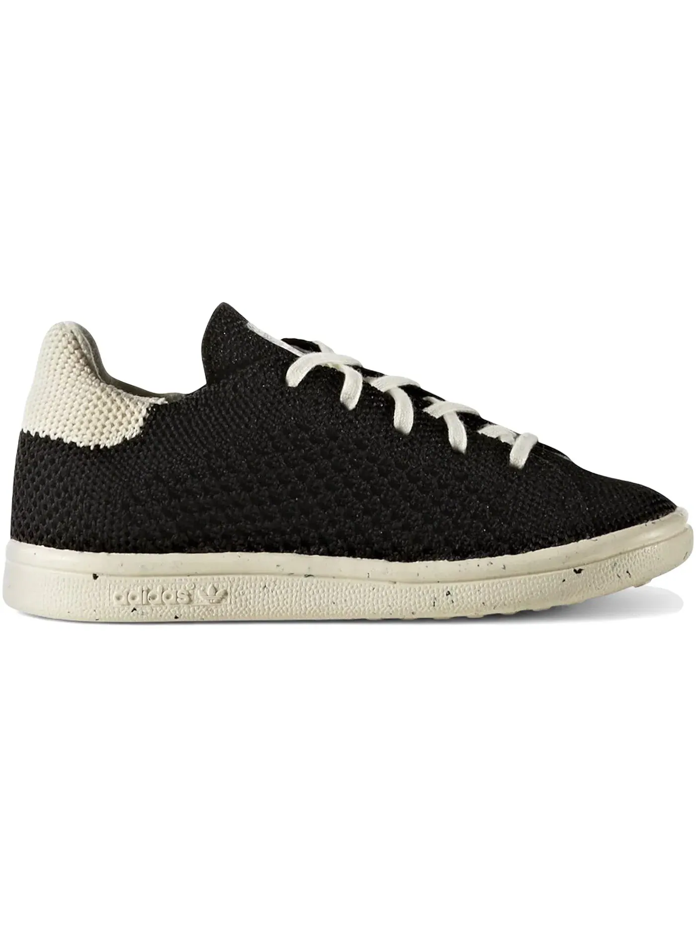 Детские кроссовки с принтом Adidas Stan Smith Primeknit Adidas — изображение 1 из 1, черный/черный/белый
