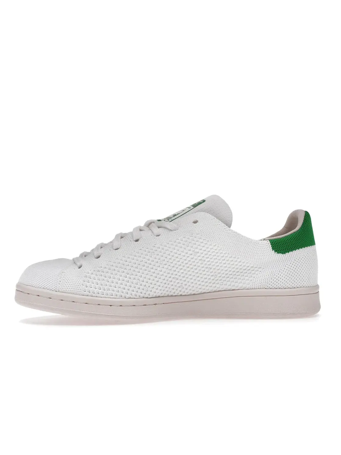 Мужские кроссовки с технологией Primeknit Adidas Stan Smith Primeknit — изображение 3 из 4, белый/зеленый