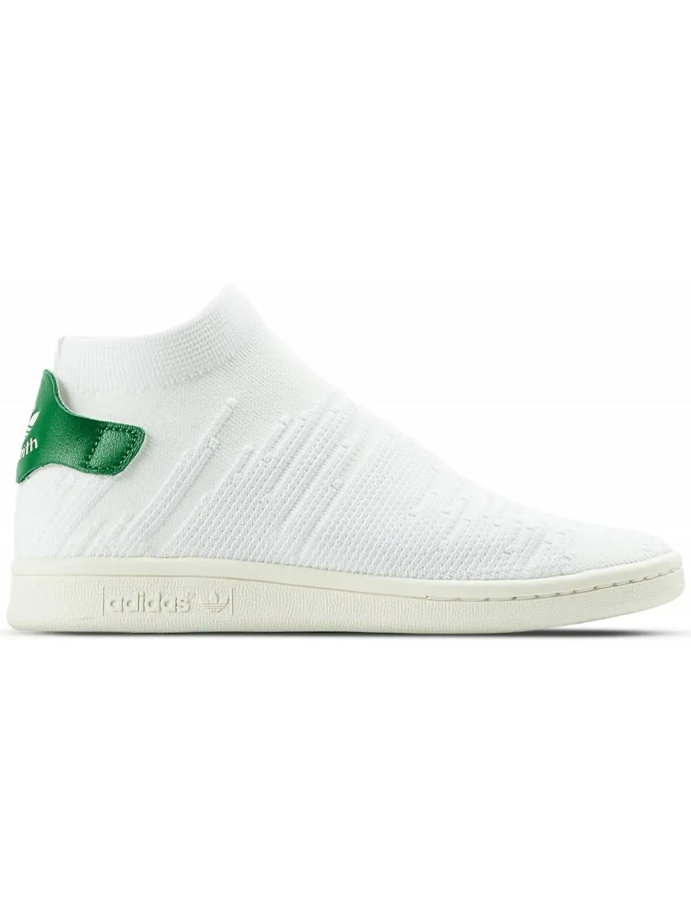 Женские кроссовки Lifestyle с длинным язычком Adidas Stan Smith Sock — изображение 1 из 1, белый белый зеленый
