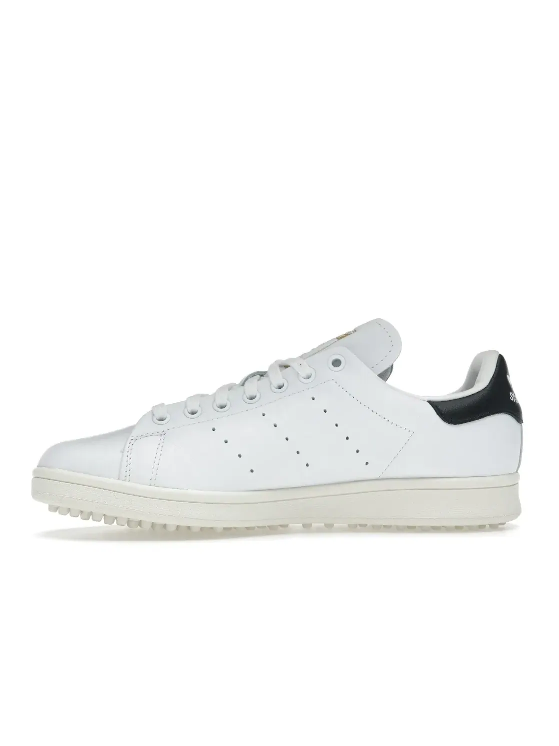 Мужские гольф-туфли без шипов Adidas Stan Smith Spikeless Golf — изображение 3 из 4, белый черный белый