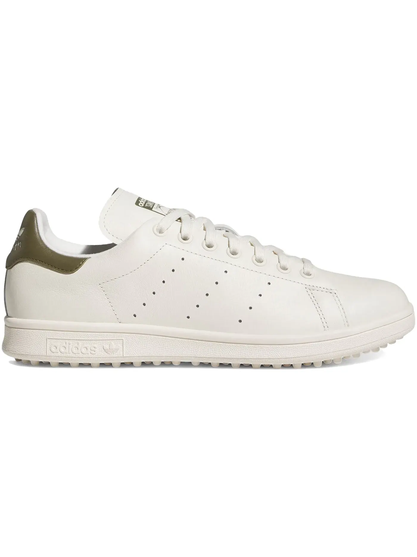 Мужские кроссовки для гольфа Adidas Stan Smith Spikeless Golf — изображение 1 из 1, белый/оливковый/белый