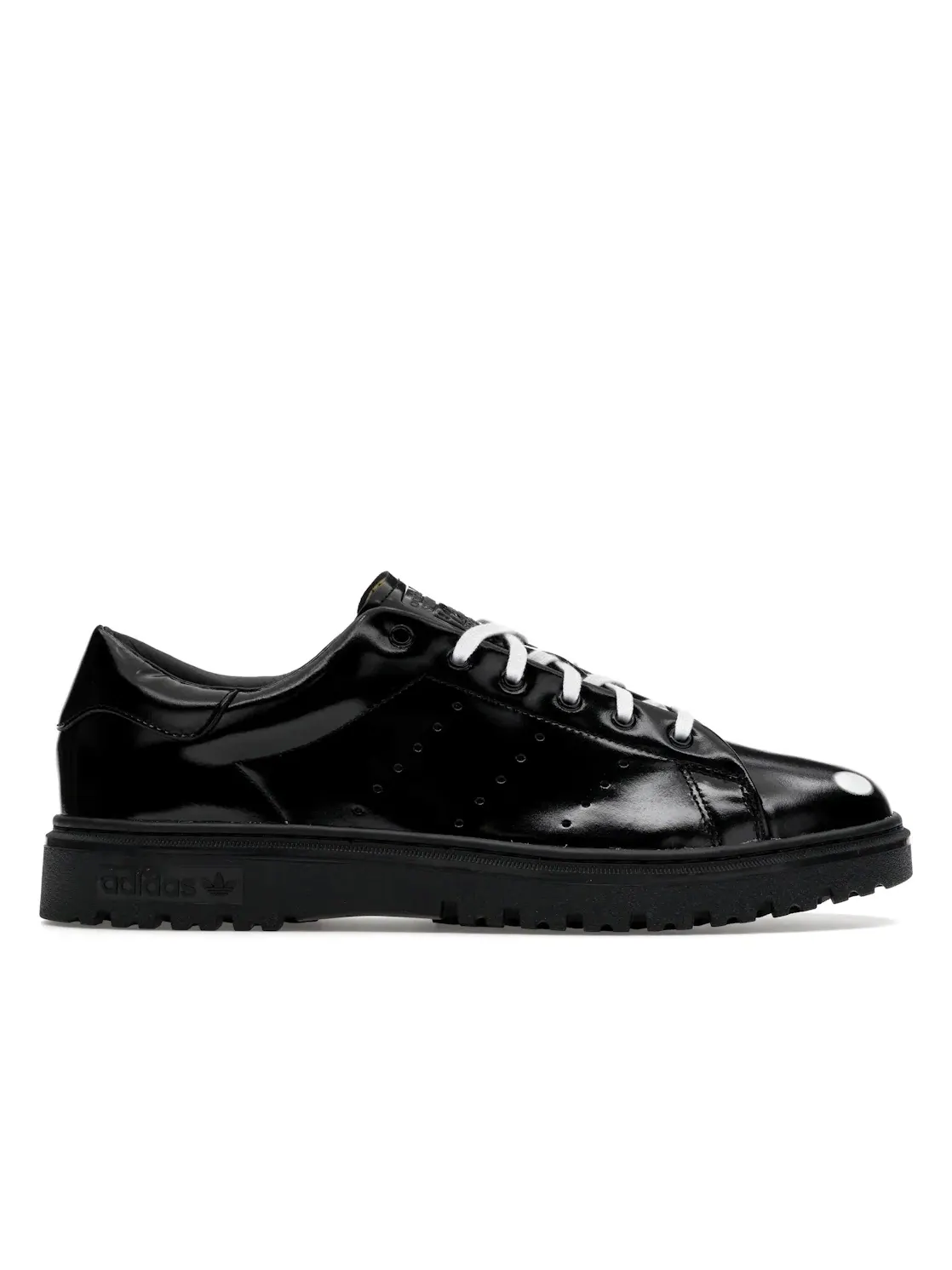 Мужские кроссовки lifestyle с принтом Stan Smith Adidas — изображение 1 из 4, черный/черный/белый