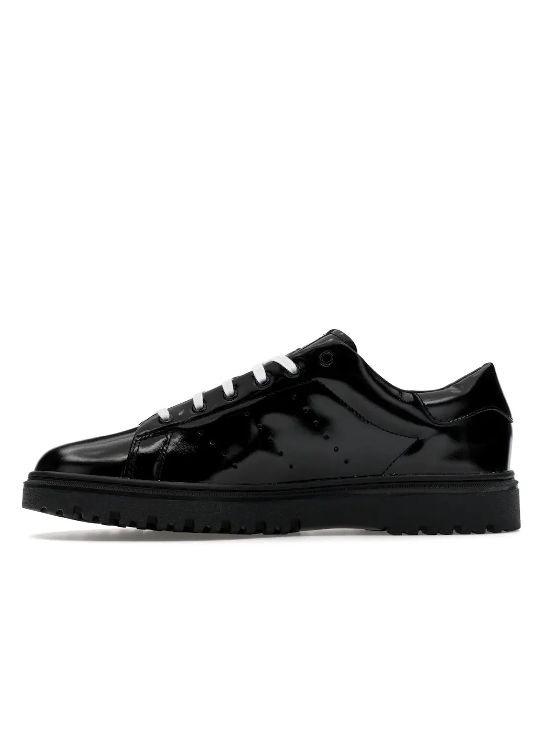 Мужские кроссовки lifestyle с принтом Stan Smith Adidas — изображение 3 из 4, черный/черный/белый