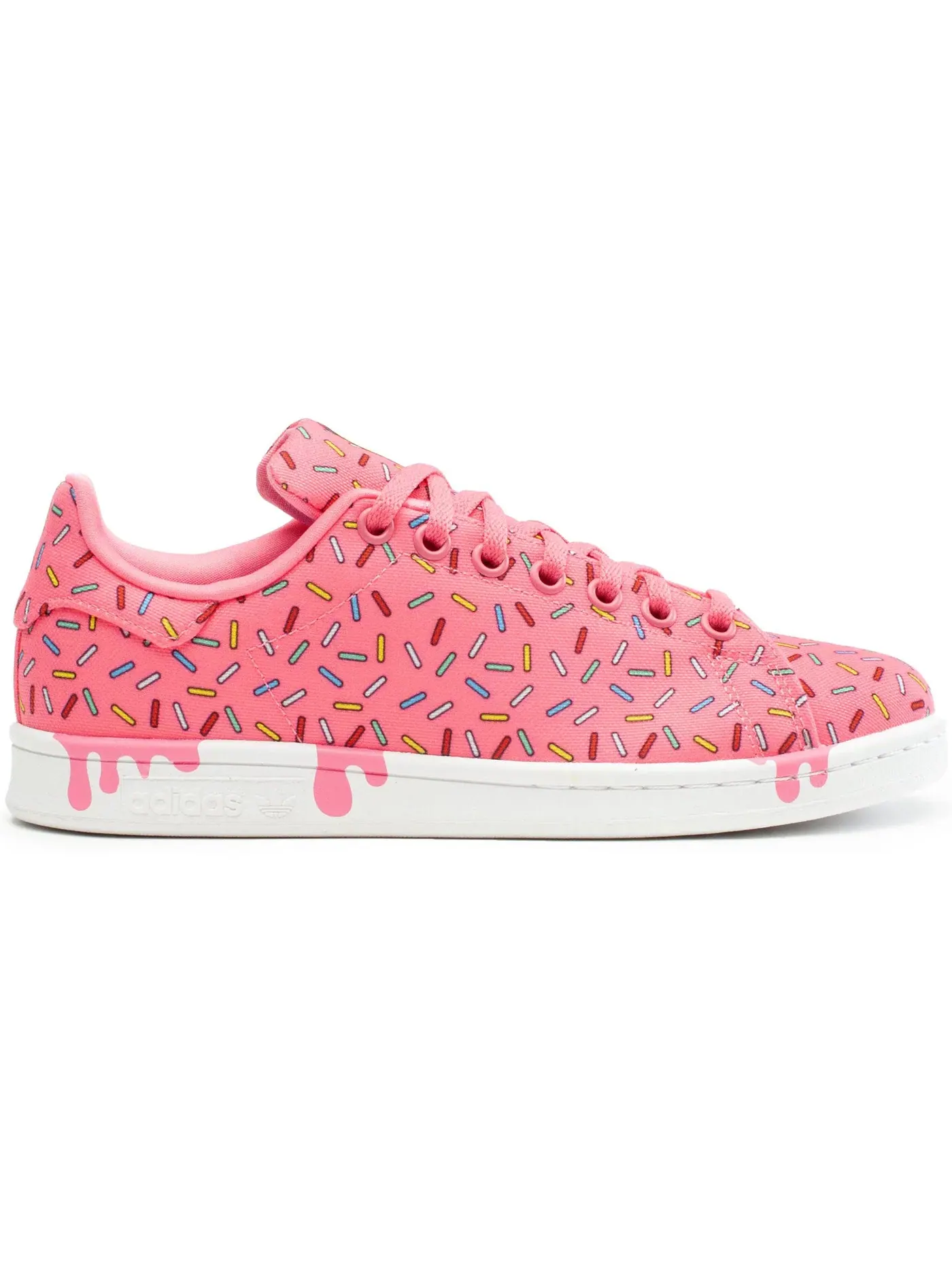 Детские кроссовки с принтом Stan Smith Adidas — изображение 1 из 1, розовый/белый/розовый