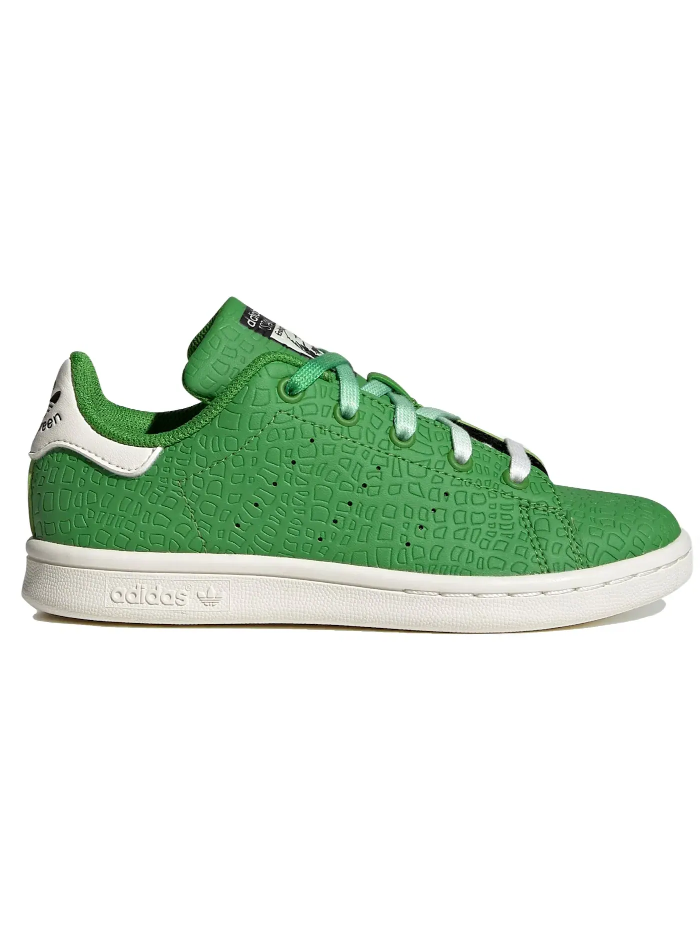 Детские кроссовки с принтом Adidas Stan Smith Rex the Dinosaur — изображение 1 из 1, белый//черный