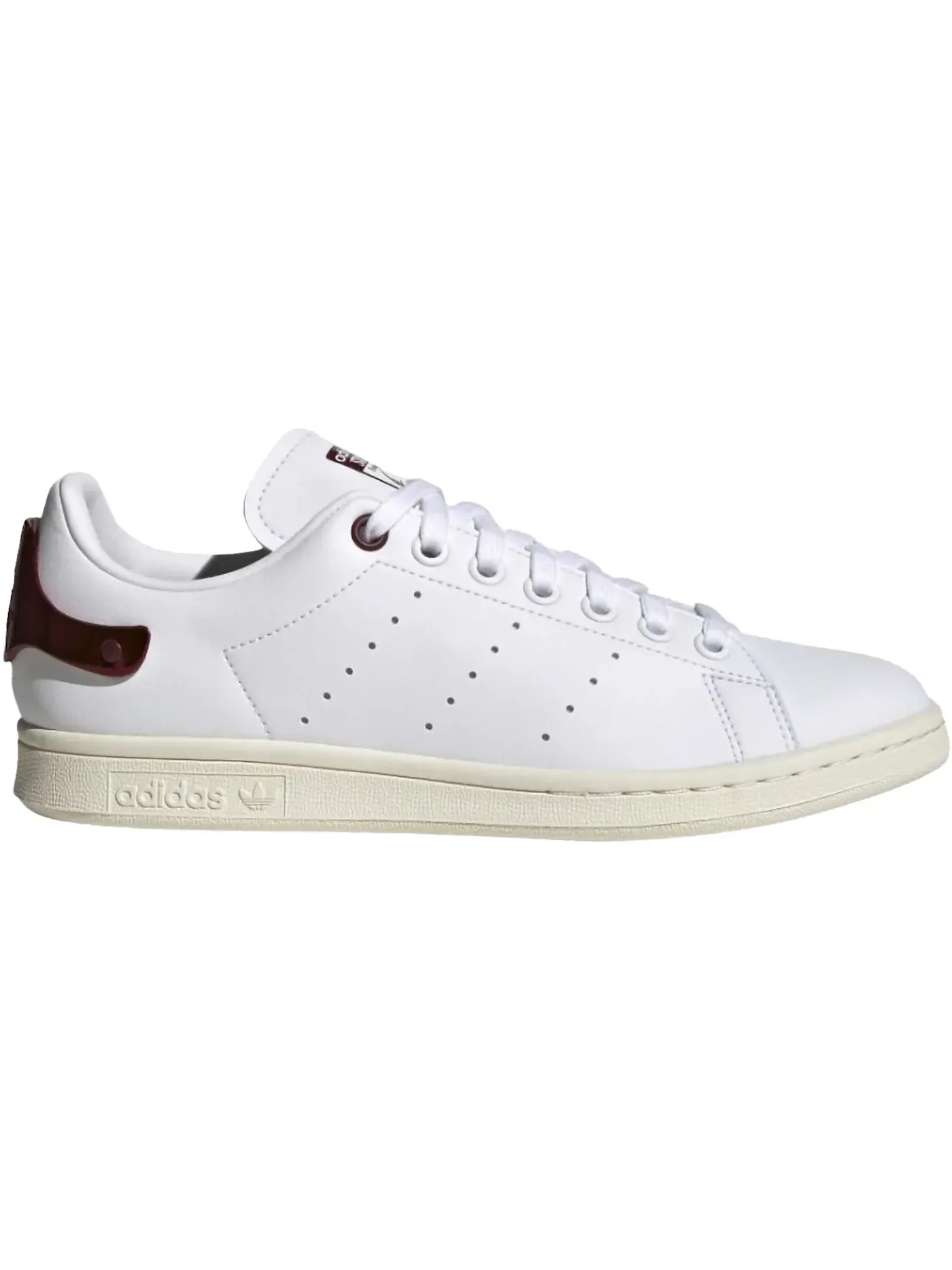 Женские кроссовки с красной вставкой Adidas Stan Smith — изображение 1 из 1, белый/красный/белый