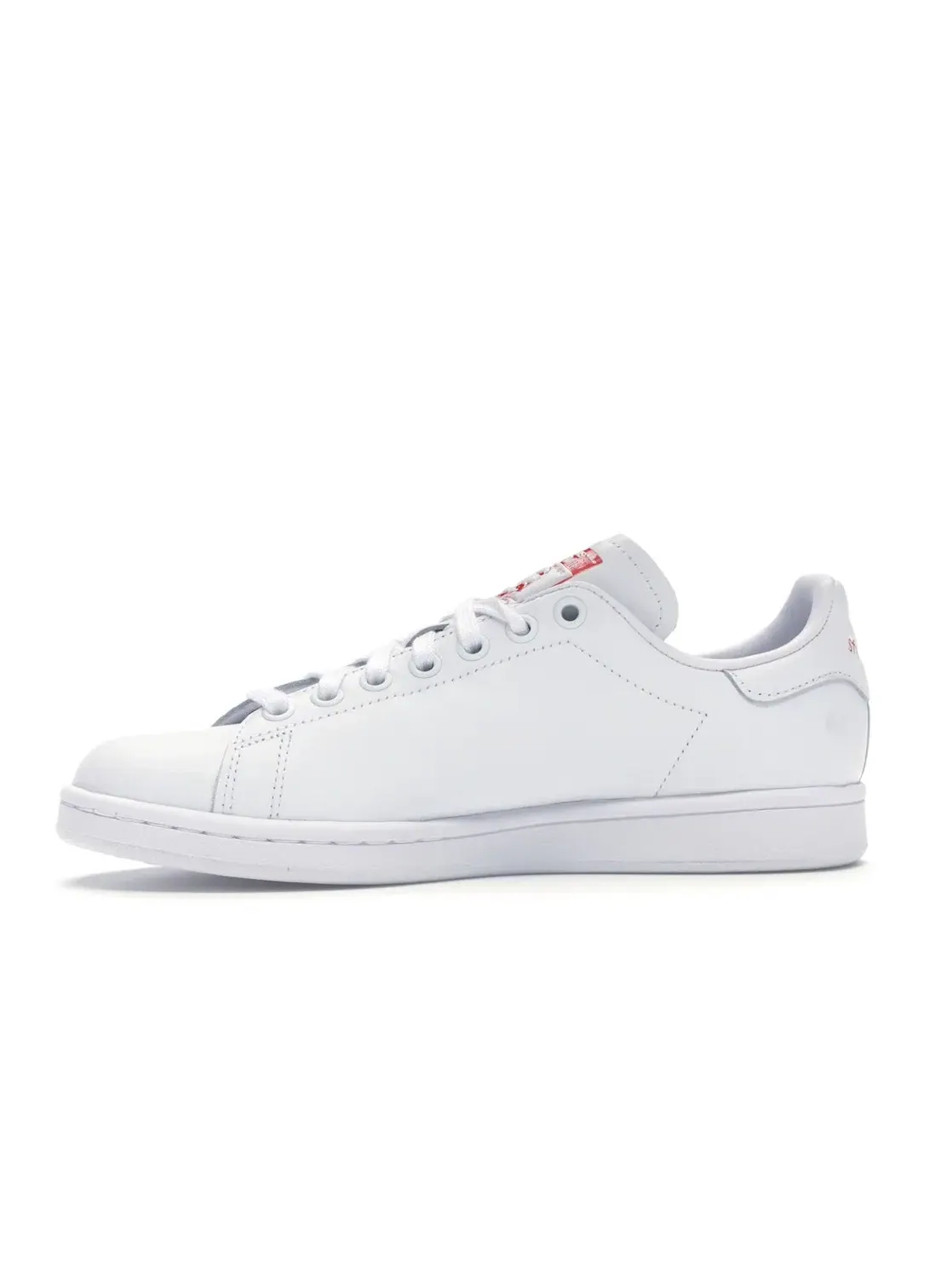 Женские кроссовки Lifestyle с принтом Adidas Stan Smith — изображение 3 из 4, белый/красный/белый