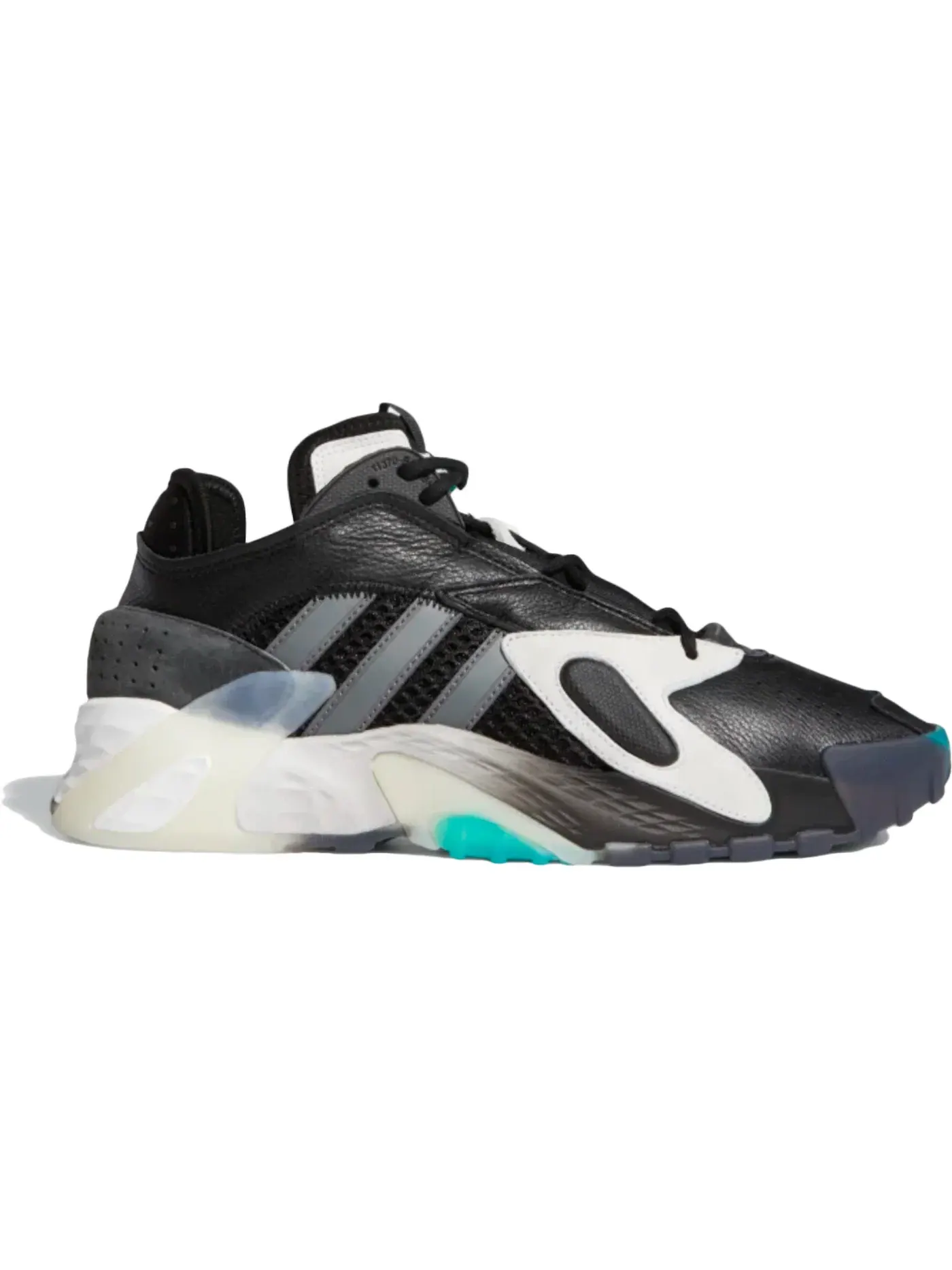 Мужские кроссовки Lifestyle Adidas Streetball — изображение 1 из 1, черный/белый//голубой
